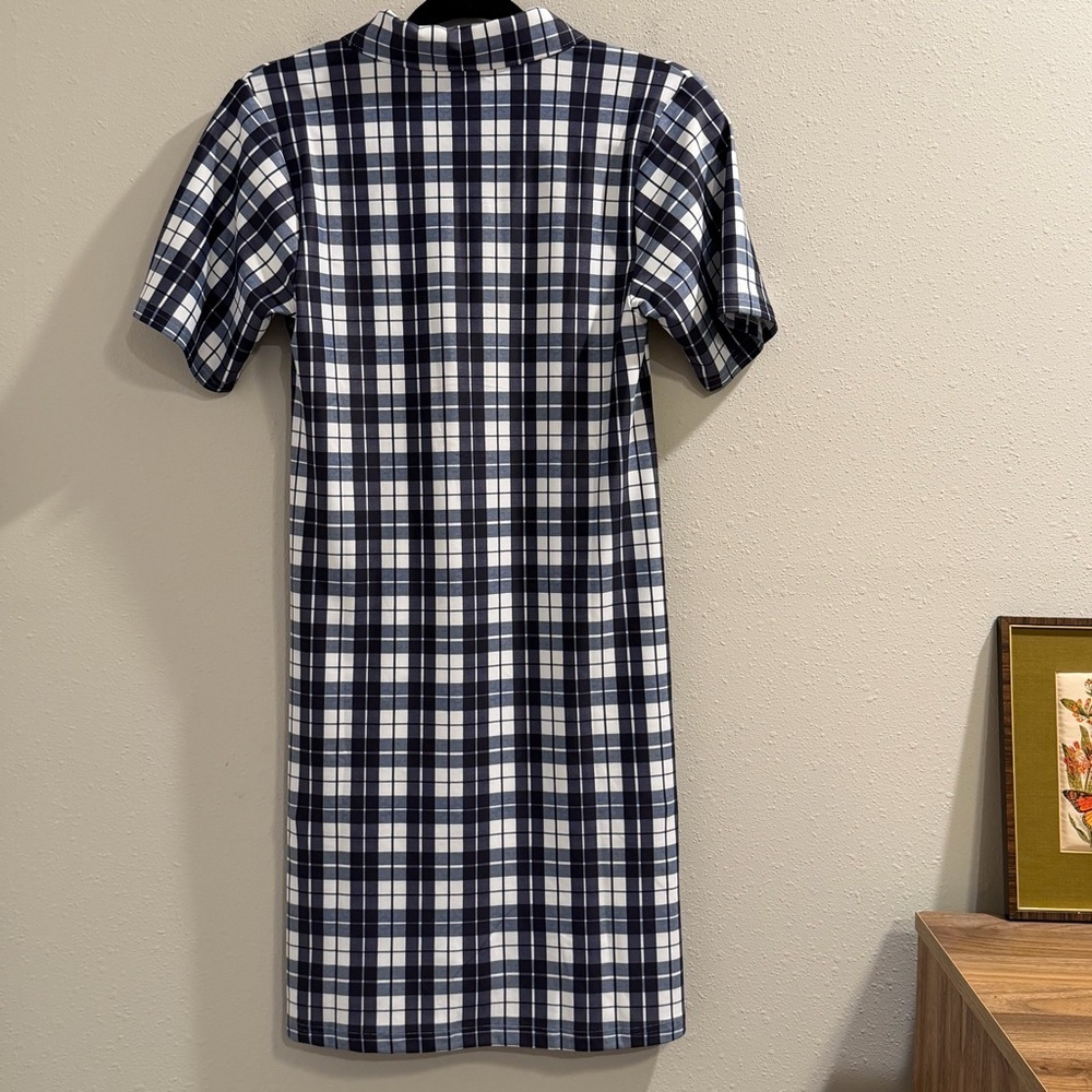 Smith & Quinn NWT Size Small Mariners Plaid Ottolie Mini Shift Dress Preppy - Picture 3 of 7